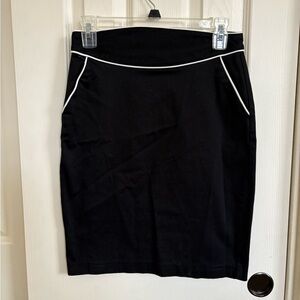 Matty M pencil skirt with white trim accent. Size 3.